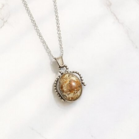 Женско ланче со природен камен Турски Тиркиз